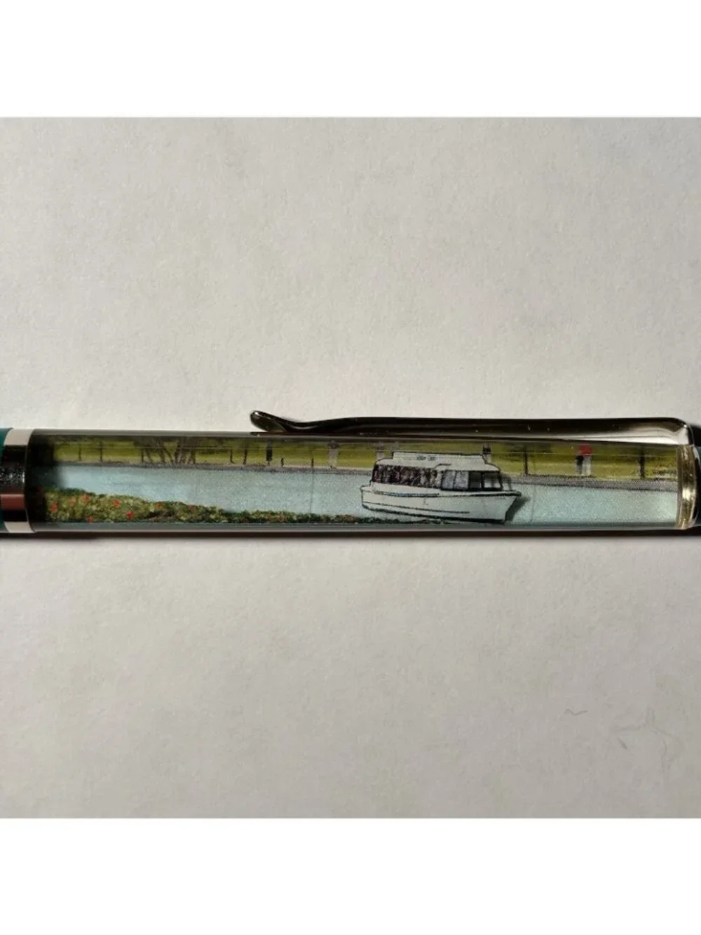 The Woodlands Texas Floaty Pen Boat Moves Advertising Collectible Promo Novelty